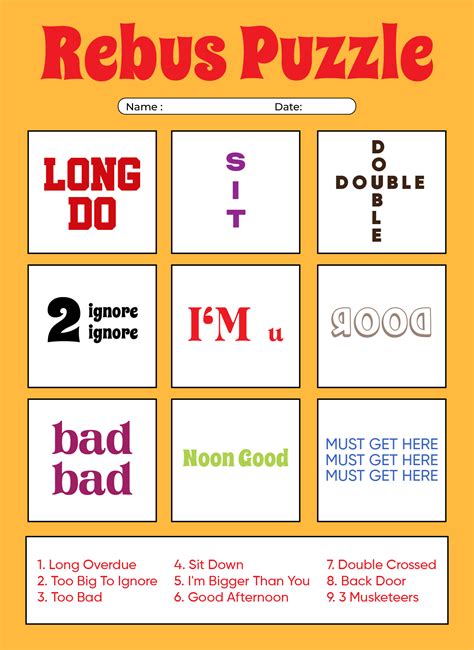 Free Brain Teasers Printable