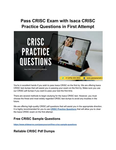 PPT - Pass CRISC Exam with Isaca CRISC Practice Questions in First ...