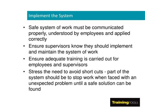 PPT - Safe Systems of Work PowerPoint Presentation, free download - ID:5608955