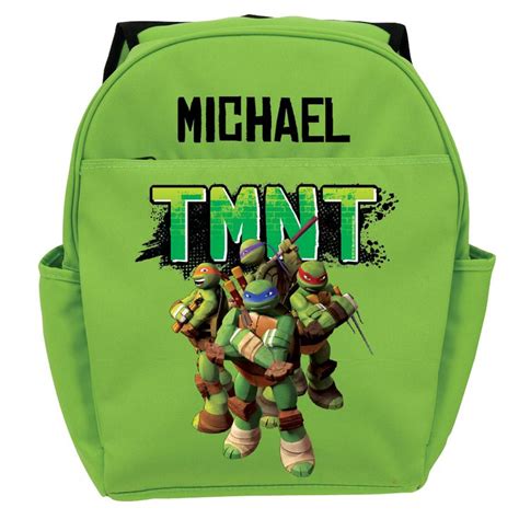 Teenage Mutant Ninja Turtles Strike a Pose Green Youth Personalized Backpack - All Backpack ...