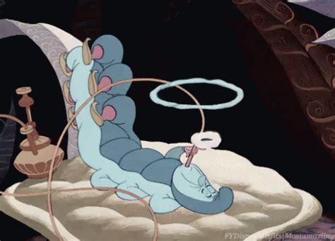 Disney Vape Bro GIF - Catterpillar Cartoon Disney - Discover & Share GIFs