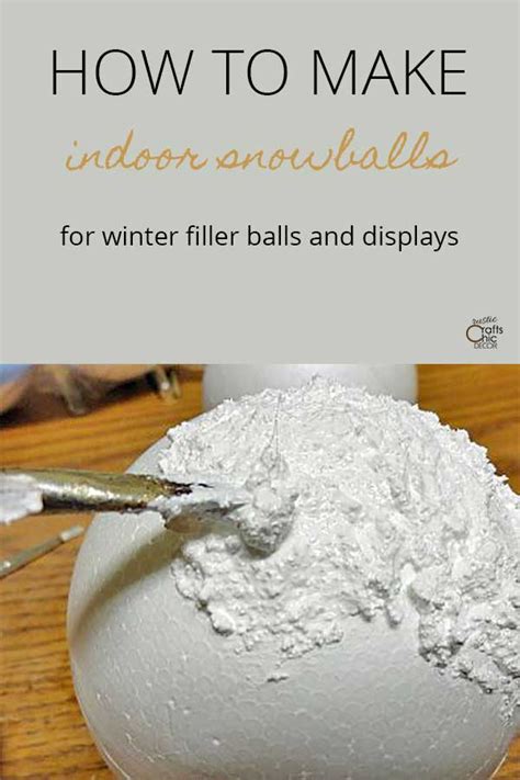 Winter DIY: How To Make Indoor Snowballs - Rustic Crafts & DIY