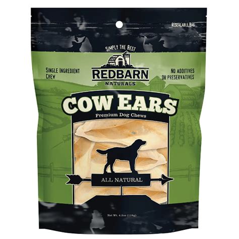 Redbarn Naturals Cow Ears Dog Treats, 4.2-oz Bag | NaturalPetWarehouse.com