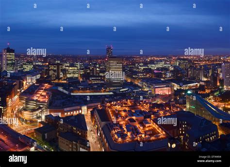 Manchester city centre at night including The Arndale Centre and The Stock Photo: 66490260 - Alamy