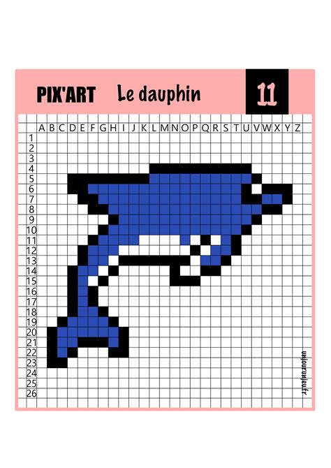 Pixel Art Animaux : 12 Modèles À Télécharger Gratuitement avec Modele Pixel Art A Imprimer ...