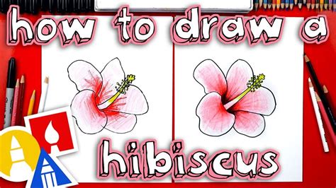 How To Draw A Hibiscus Flower 🌺 - YouTube | Flower drawing, Flower drawing for kids, Daisy ...