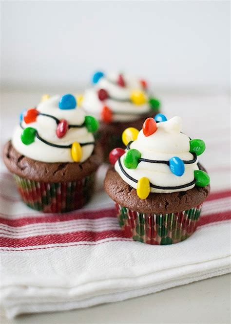 Christmas Light Cupcakes | Baked Bree