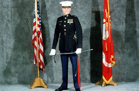 The U S Marine Corps Male Officer S Blue Dress A Uniform With Sword ...