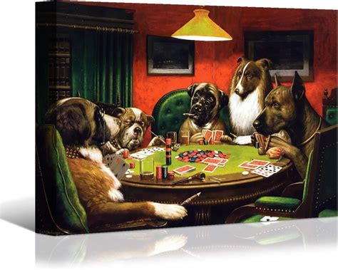 Amazon.com: Algasan Dogs Playing Poker (or Dogs Playing Cards) C.M ...