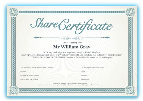 Shares Certificate – Dalep.midnightpig.co within Corporate Share Certificate Template – Ideas ...