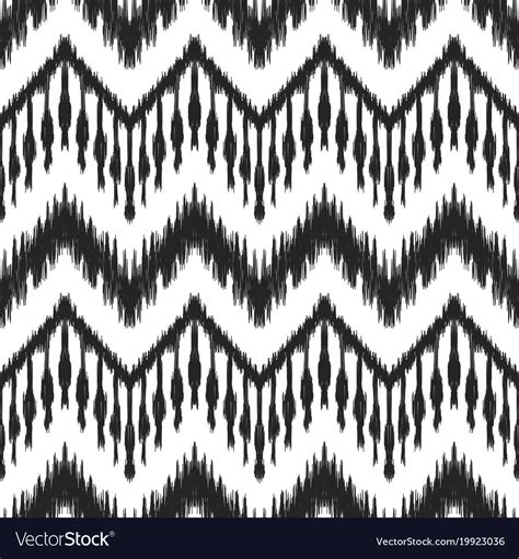 Ikat seamless pattern wallpaper background Vector Image