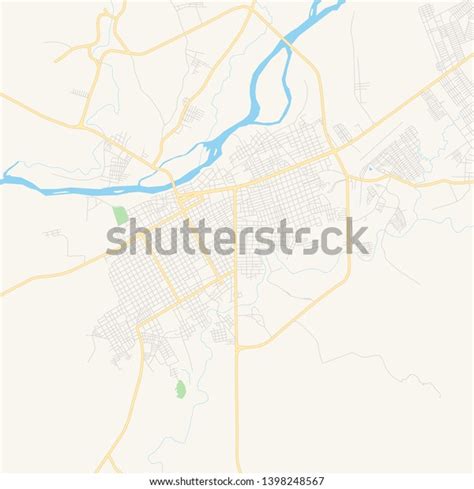 Empty Vector Map Choluteca Choluteca Honduras Stock Vector (Royalty ...