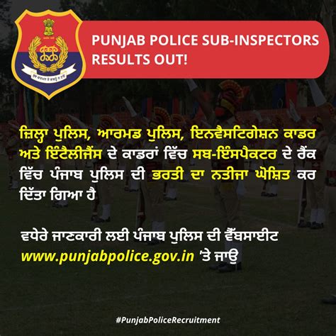 Punjab Police India on Twitter: "The result of Punjab Police ...