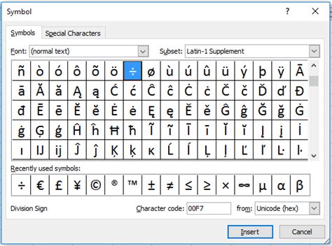 How to Show or Insert Division Symbol in Cell in Excel?