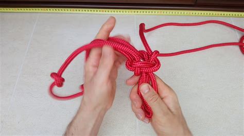 Cabezada de cuerda con nudo fiador. Halter rope fiador knot. - YouTube