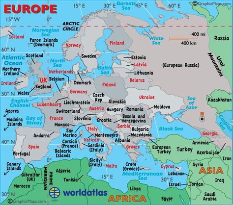 Europe Map / Map of Europe - Facts, Geography, History of Europe ... | Maps: Europe | Pinterest ...