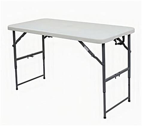 4' Adjustable Folding Table for Trade Shows | Post Up Stand