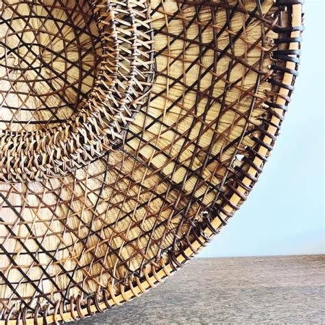 Vintage Filipino Salakot Woven Rattan and Coconut Fiber Sun Hat | Chairish