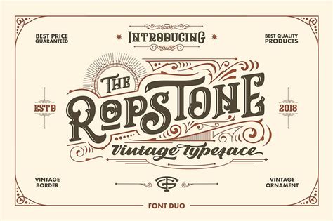 Free Font – Ropstone Vintage Typeface | Free Commercial Use Fonts & Graphics