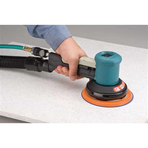 Dynabrade 58436 6" Dia. DynaLocke Dual-Action Sander, Self-Generated ...