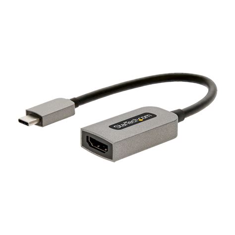 StarTech.com USB C to HDMI Adapter - 4K 60Hz Video, HDR10 - USB-C to HDMI 2.0b Adapter Dongle ...