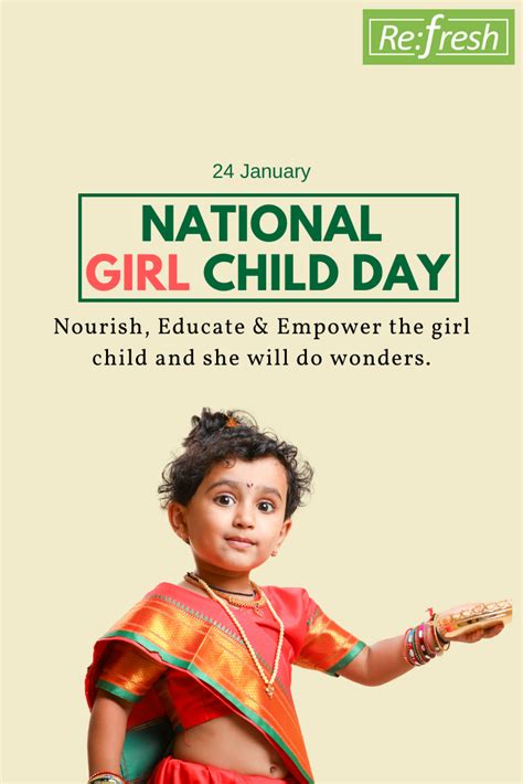 National Girl Child Day in 2020 | Child day, Empowerment, Children