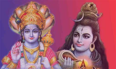 Lord Vishnu And Shiva