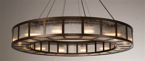 This contemporary chandelier is the perfect lighting solution for large overhead spaces that ...