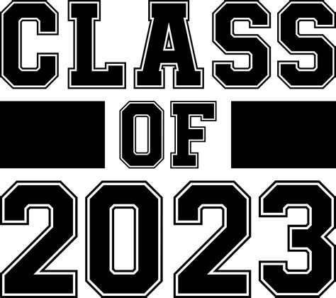 Class of 2023 black and white design template, Car Window Sticker, POD ...