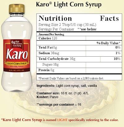 32 Can Of Corn Nutrition Label - Labels Database 2020