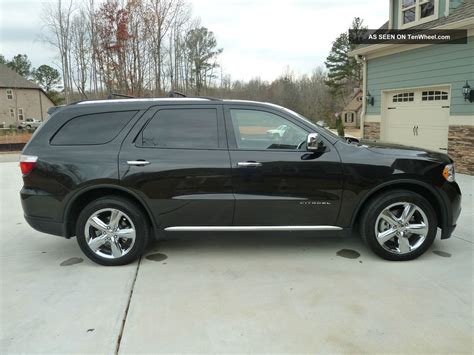 2011 Dodge Durango Citadel Awd 4wd V8 Hemi Black W / Black And Tan Interior