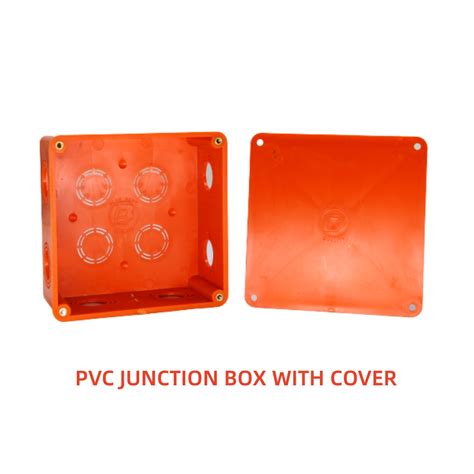 PVC Orange Poly Junction Box Utility Box Square Junction Box Cover WITH ...