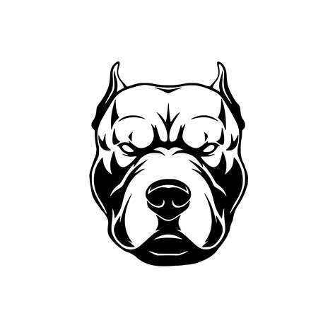 Pitbull No Collar Svg Download Dogs Svg Dog Png Jpg Pitbull - Etsy