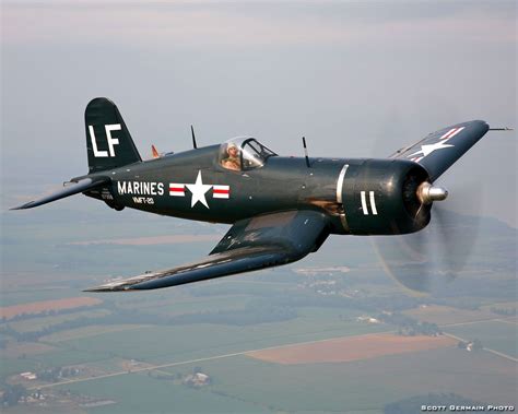 WWII F4U Corsair. This type of plane was flown by Major Gregory "Pappy" Boyington of the Black ...