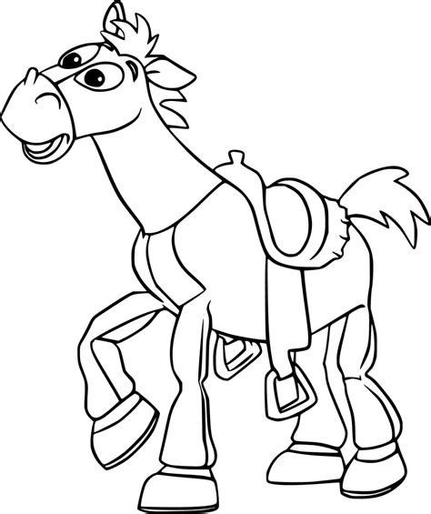 Toy Story 2 Bullseye Horse coloring page - Download, Print or Color ...