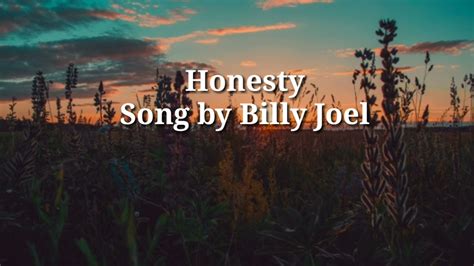 Honesty Billy joel - YouTube