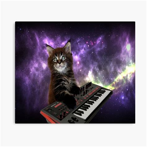 Music Cat Piano Player Cats Funny Humor – Poster - Canvas Print ...