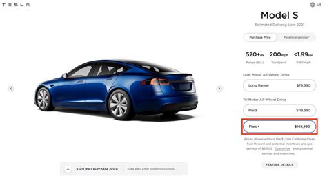 Tesla Model S Plaid+ gets a $10,000 price increase