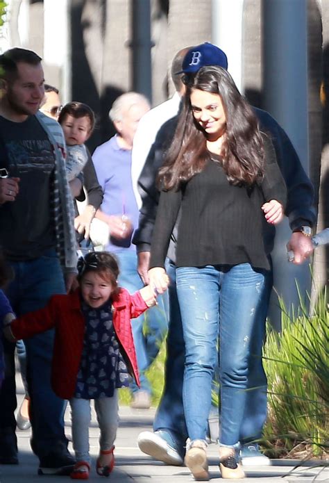 Mila Kunis with family arriving to breakfast -10 | GotCeleb