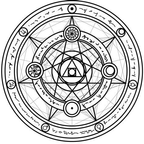 Magic circle, Magic symbols, Transmutation circle