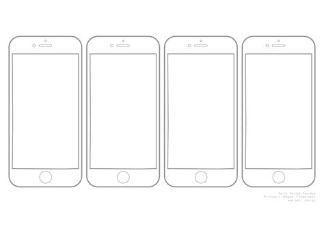 Printable iPhone 7 Templates (1) | Images :: Behance