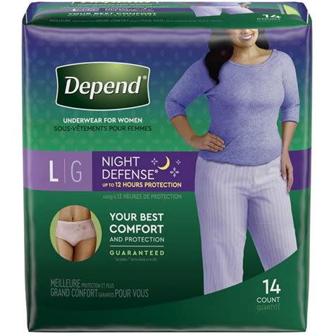 Depend for Women Night Defense Overnight Absorbency Underwear | Hy-Vee Aisles Online Grocery ...