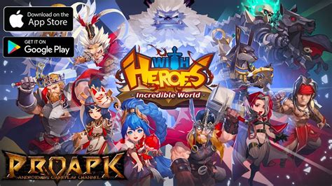 WITH HEROES Gameplay Android / iOS (Idle Gacha RPG) - YouTube