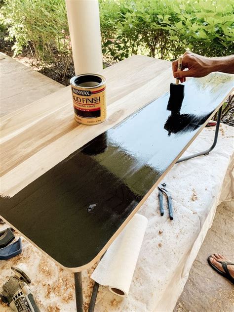 Black Stain: yes, please! | Black wood stain, Staining wood, Black stains