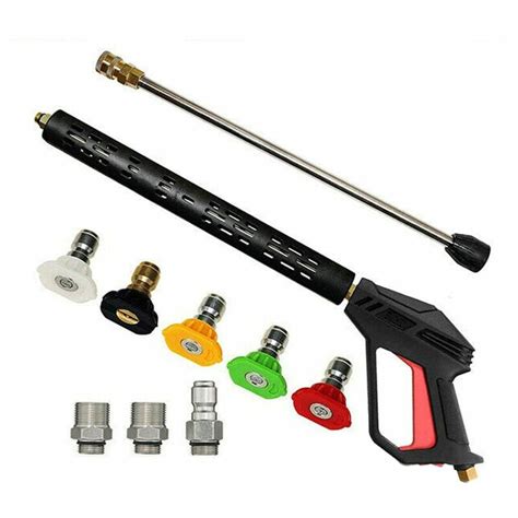 Pressure Washer Spray Wand Nozzle Tips Adapter Kit 4000PSI M22.1 Kit. - Garden Equipment Review