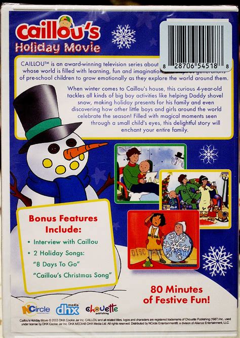 Caillou's Holiday Movie DVD (Brand New) - FREE SHIPPING - - DVD, HD DVD ...