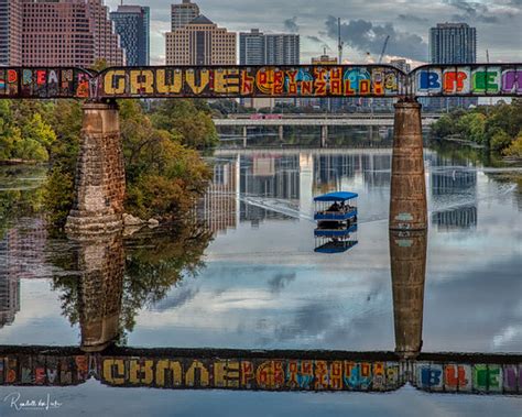 On The Waterfront, Austin, Texas | A pontoon boat floats und… | Flickr