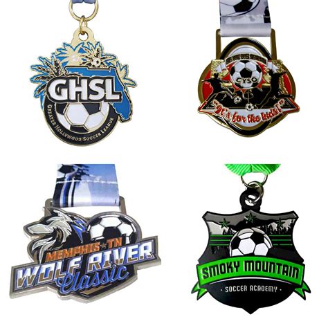 football medals in different shapes - Custom Medals