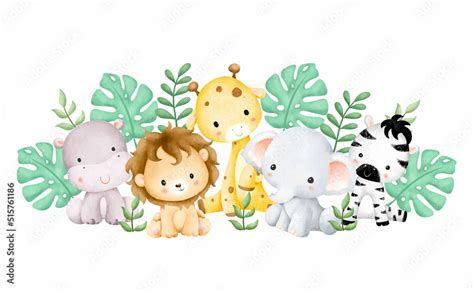 baby safari animals - Clip Art Library