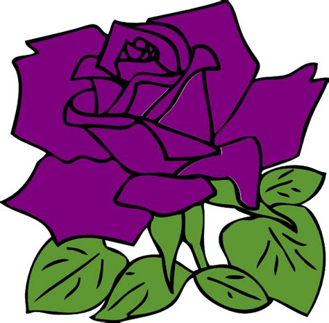 Purple Rose Clip Art at Clker.com - vector clip art online, royalty free & public domain